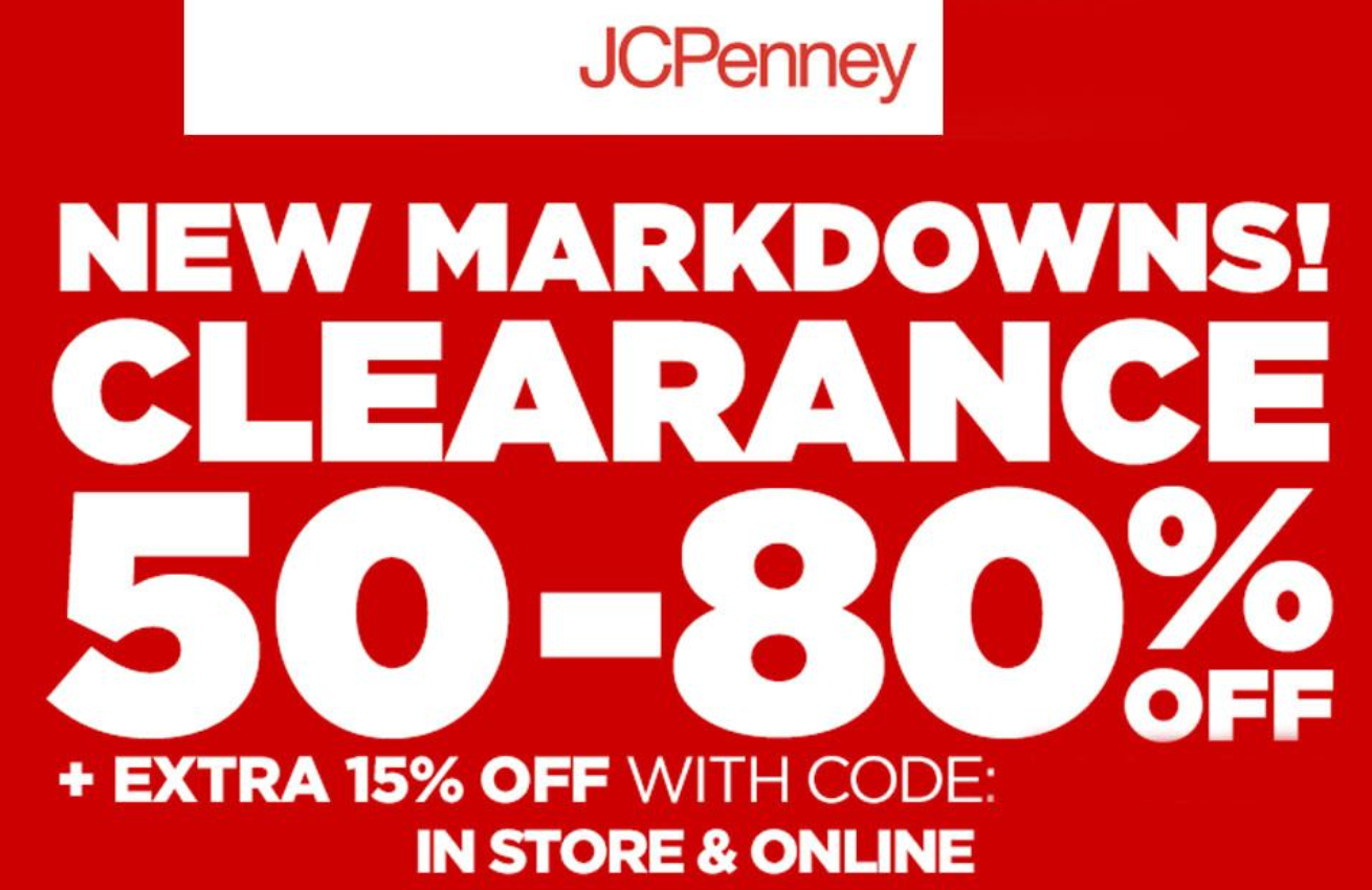 jc penney clearance sale 1