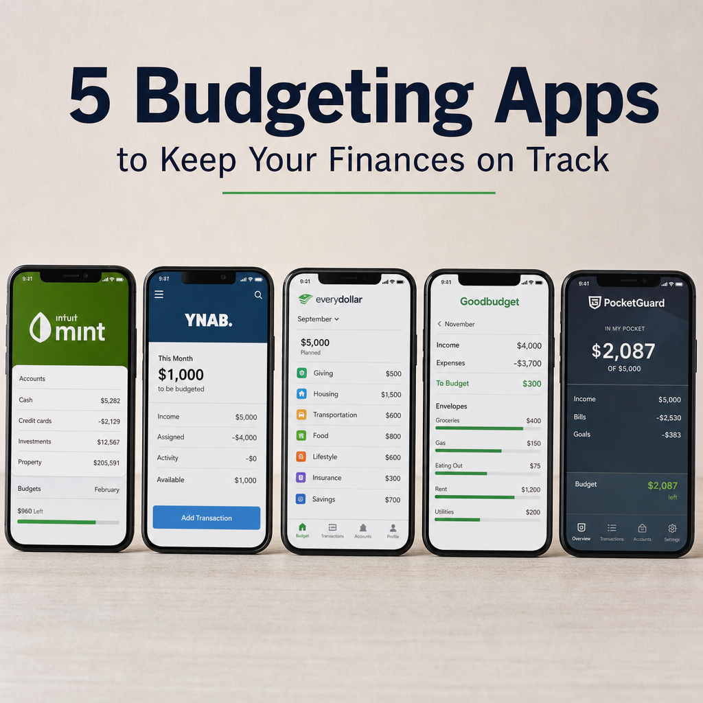 5 Budgeting Apps to Keep Your Finances on Track