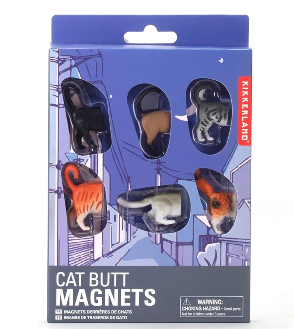Kikkerland Cat Butt Magnets
