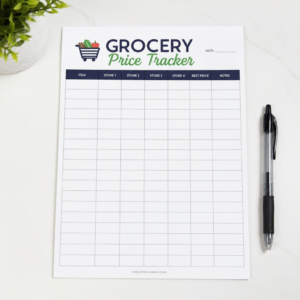 Free Grocery Price Tracker Printable