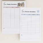 Free Pantry and Freezer Inventory Printable