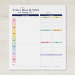 Free Weekly Meal Planner and Shopping List