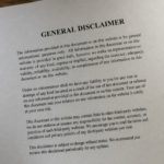 General Disclaimer