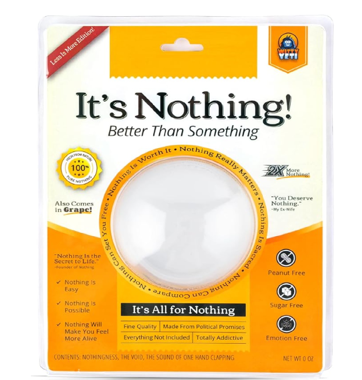 The Gift of Nothing