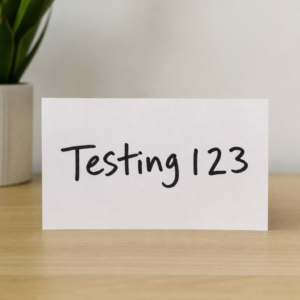 Testing 123
